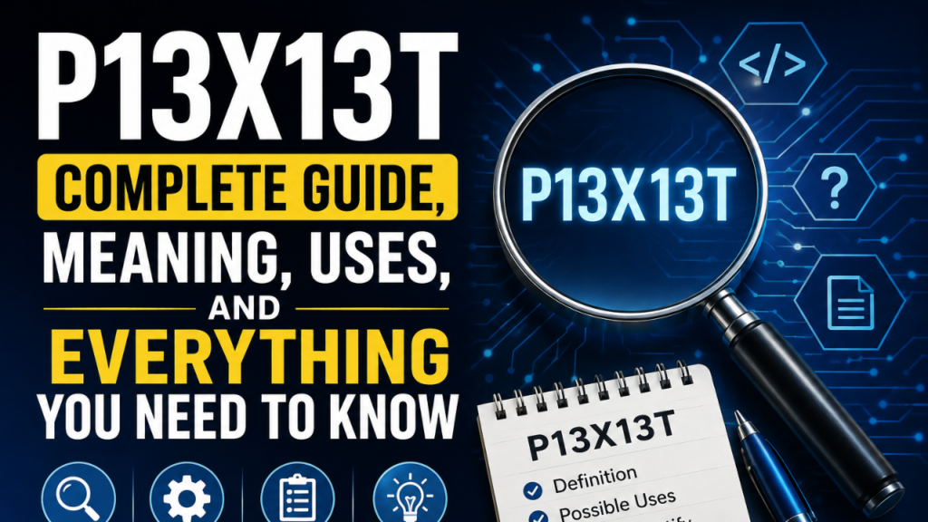 P13X13T Complete Guide, Meaning, Uses, and Everything You Need to Know p13x13t