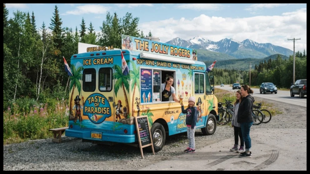 the jolly rogers taste of paradise ice cream truck sterling ak